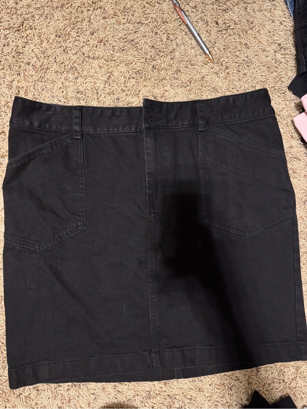 American Living Black Midi Skirt